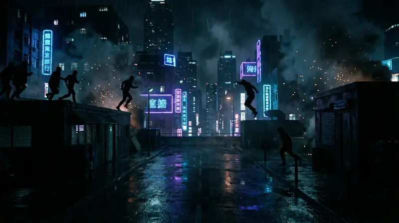 动作大片《暗夜追踪》震撼场景